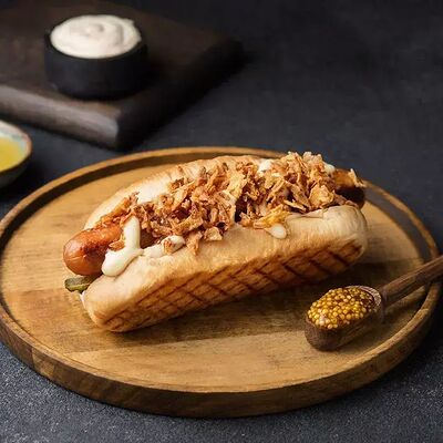 Е ход-дог в DARK SIDE шаурма & гриль по цене 460 ₽