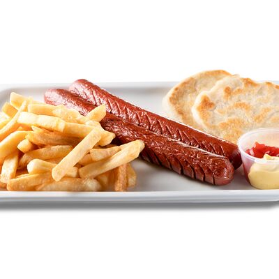 Сосиски с гарниром в Goodness по цене 430 ₽