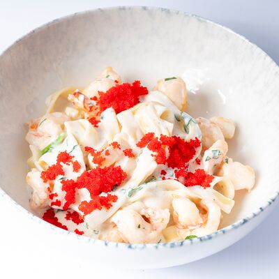 Сливочная паста с креветками в Lilian's cafe по цене 820 ₽