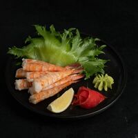 Сашими с креветкой в Sushi Yoshitake Omakase