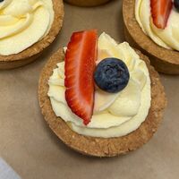 Песочная корзиночка с кремом на основе масла Гхи в Right Сake