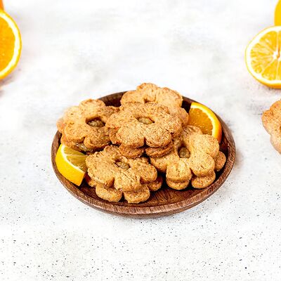 Печенье песочное сливочное с апельсином и лимоном в У Палыча. С пылу, с жару! по цене 369 ₽