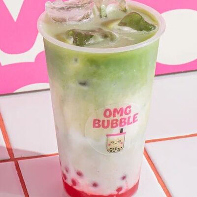 Taro bubble матча с малиной в Omg coffee по цене 690 ₽