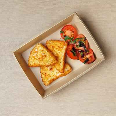 Жареный сыр с томатами в Баже по цене 439 ₽