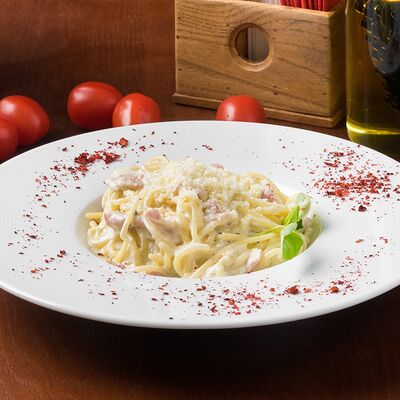 Спагетти Карбонара в Лимончини по цене 675 ₽