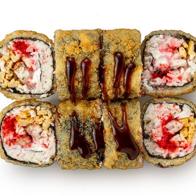 Унаги темпура -премиум-версия с двойной начинкой в ДКВКУС по цене 639 ₽