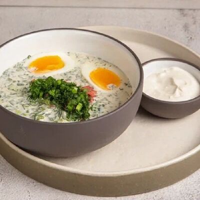 Окрошка с пастрами в Потроха по цене 439