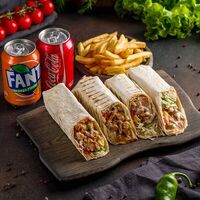 Шаурма классическая на двоих, картофель фри в Chef Doner 24