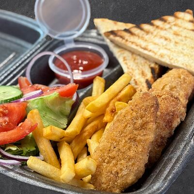 Комбо-ланч со стрипсами в Papa Burgers по цене 480 ₽