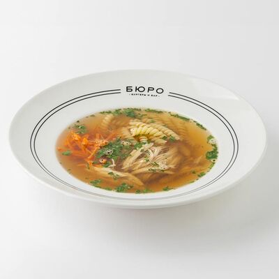 Куриный бульон с фузилли в Бюро Бургеры и Бар по цене 470 ₽