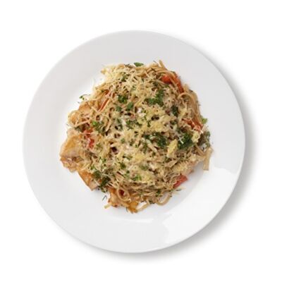 Спагетти с курицей и овощами в Суши & Гирос по цене 276 ₽