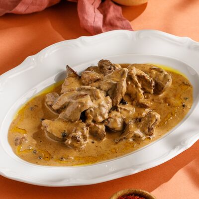 Куриная печень в перечном соусе в Маймун по цене 750 ₽