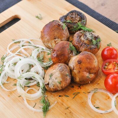 Грибы на мангале в Шашлындос по цене 275 ₽