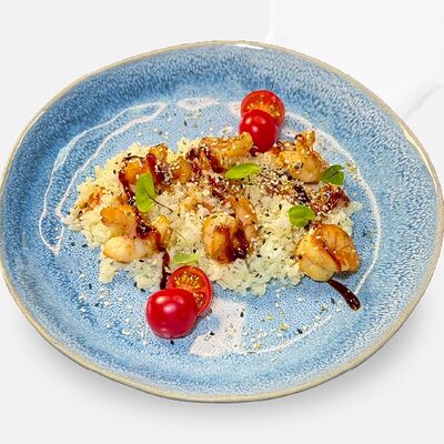 Креветки по-азиатски с рисом в Caviar по цене 920 ₽