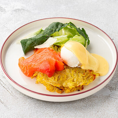 Драники с лососем в Шоколадница по цене 550 ₽