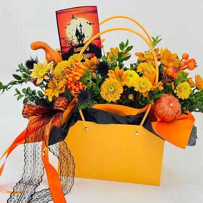 Сумочка с цветами на Хэллоуин Halloween в Дарите красиво по цене 4390 ₽
