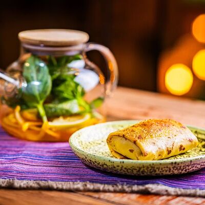 Блин с мясом в Грабли по цене 219 ₽