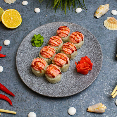 Запеченный ролл Chicken Star в Sushi Fresh по цене 446 ₽