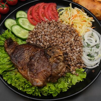 Казан-кебаб из говядины с гречкой в AL BARAKAT по цене 620 ₽