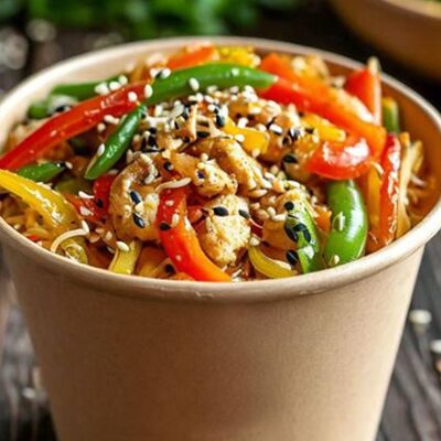 Фунчоза с курицей в ПиЦЦунда Море начинки по цене 360 ₽