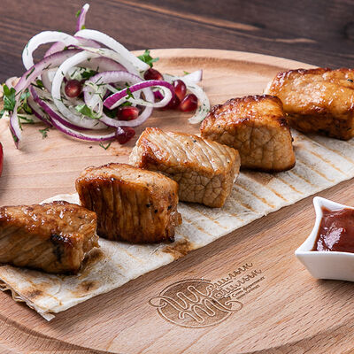 Шашлык из свиной мякоти в Шашлык-Машлык по цене 515 ₽