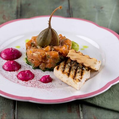 Тартар из лосося в Пиццерия Pizzamento по цене 900 ₽