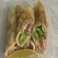 Блин с форелью и творожным сыром в Кавказская кухня по домашнему