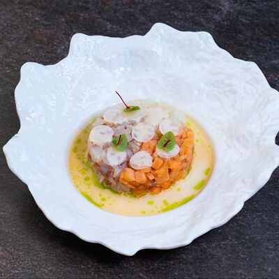 Трио тартар из рыбы в Груша по цене 1397 ₽