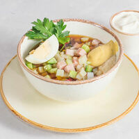 Окрошка с ветчиной в Луиджи & Тосё