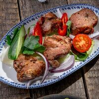 Шашлык из cвинoй шейки в Хачапури Марико