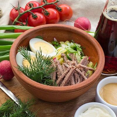 Окрошка с говядиной в Мушмула по цене 399