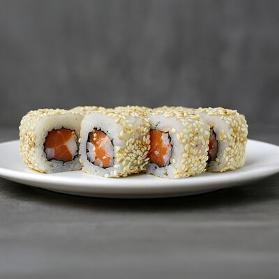 Спайси с лососем в SASHIMI по цене 600 ₽