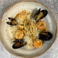 Лингвини с морепродуктами в Гастропапы