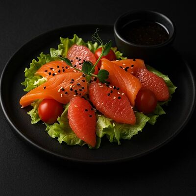 С семгой и грейпфрутом в Авто Япончик по цене 863 ₽