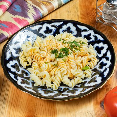 Макароны в На углях по цене 100 ₽