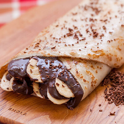 Блин с бананом в шоколаде в Блин и Мясо по цене 280 ₽