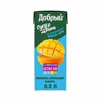 Добрый Active kid Яблоко-Апельсин-Манго в Азия у моря