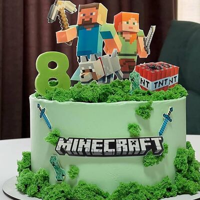 Детский торт на день рождения Minecraft в Кондитерская №1кофейня по цене 6000 ₽