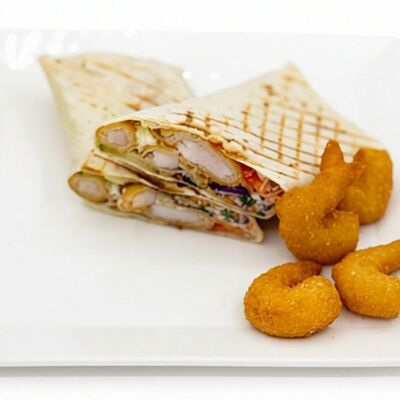 Шаурма с королевскими креветками в Чиксы на Углях по цене 605 ₽