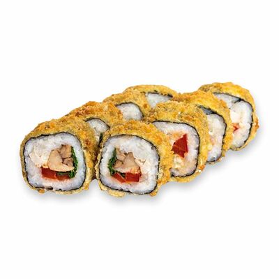 Жареный ролл Цезарь в Йоги Суши по цене 439 ₽
