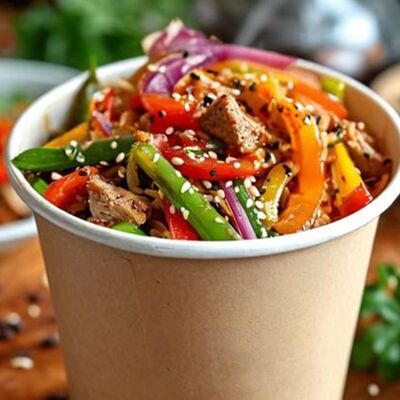 Фунчоза со свининой в ПиЦЦунда Море начинки по цене 400 ₽