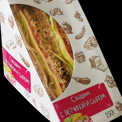 Сэндвич с ветчиной и сыром в Mr.Black по цене 205 ₽