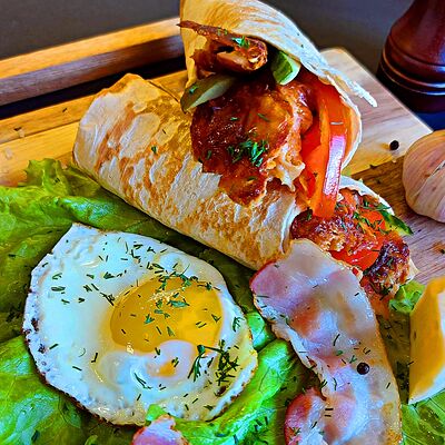 Английский завтрак (шаурма) в Сеньор Чебурек по цене 499 ₽