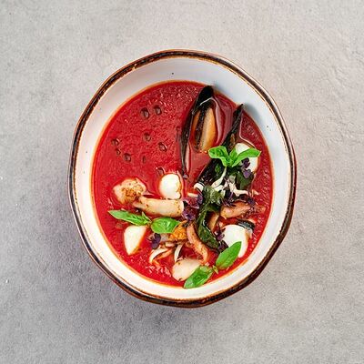 Томатный суп с морепродуктами в Pivino по цене 495