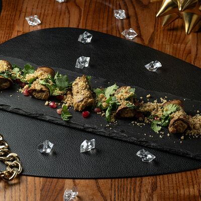 Рулетики из баклажанов с орехово-сырным кремом в Giorgio Suluguni по цене 590 ₽