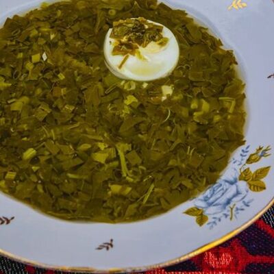 Щи из щавеля с яйцом в Алубали - вкус Грузии по цене 550 ₽
