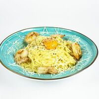 Карбонара с креветками в Hungry Wolf Bar