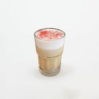 Малиновый латте в Running Latte