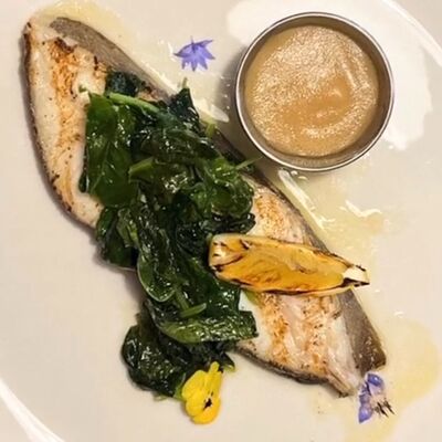 Палтус со шпинатом в ISOLA по цене 1300 ₽