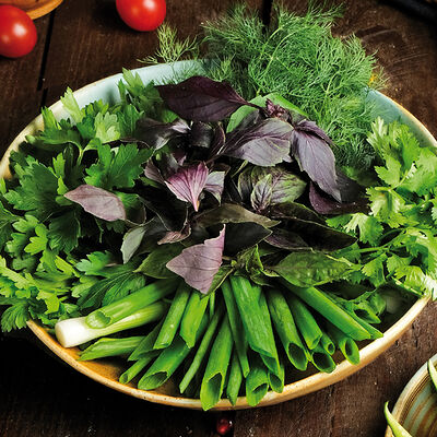 Ассорти свежей зелени в Гамарджоба по цене 540 ₽